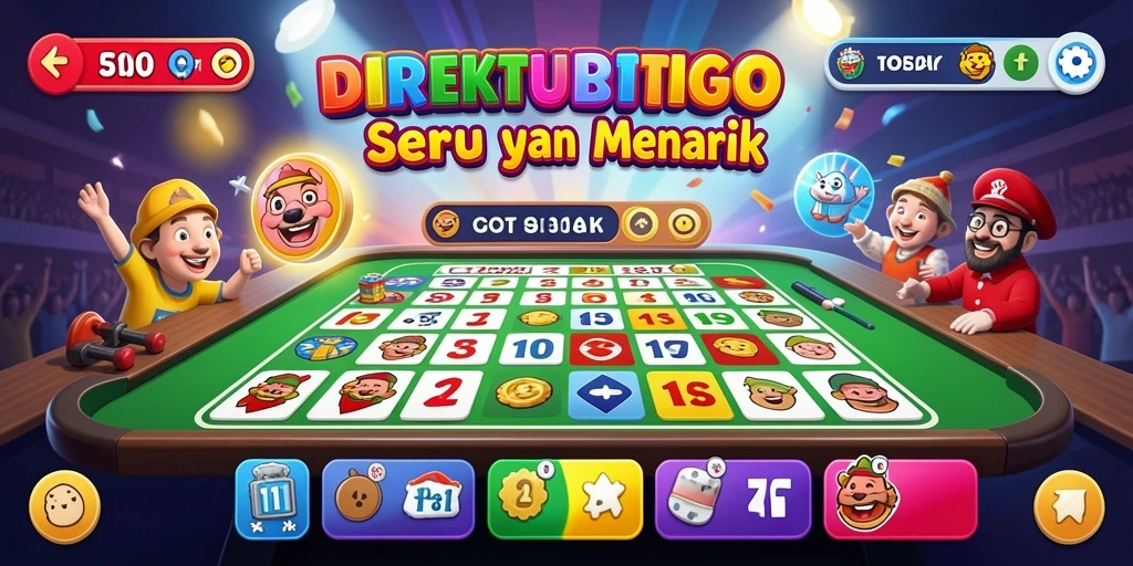 Screenshot gameplay DIREKTURTOTO yang menampilkan keseruan bermain Bingo.