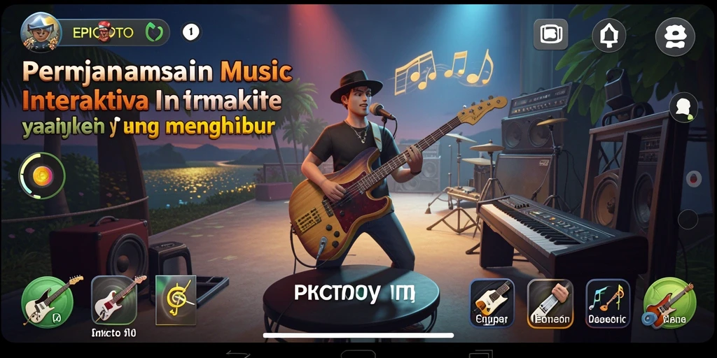 Tampilan gameplay EPICTOTO yang menarik dengan berbagai lagu.