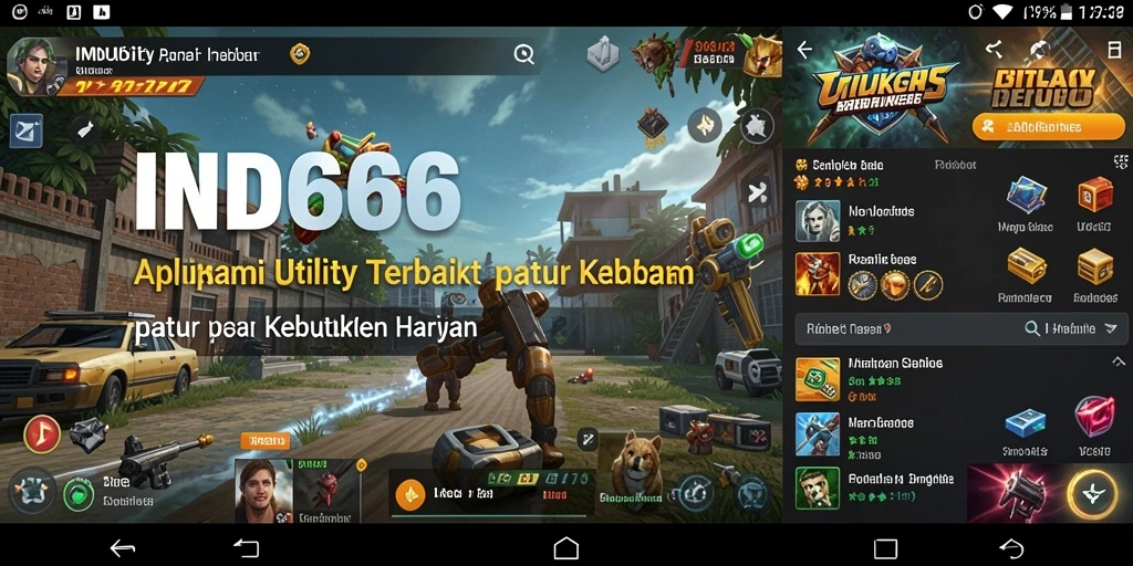 Tampilan aplikasi IND666 yang rapi dan fungsional.