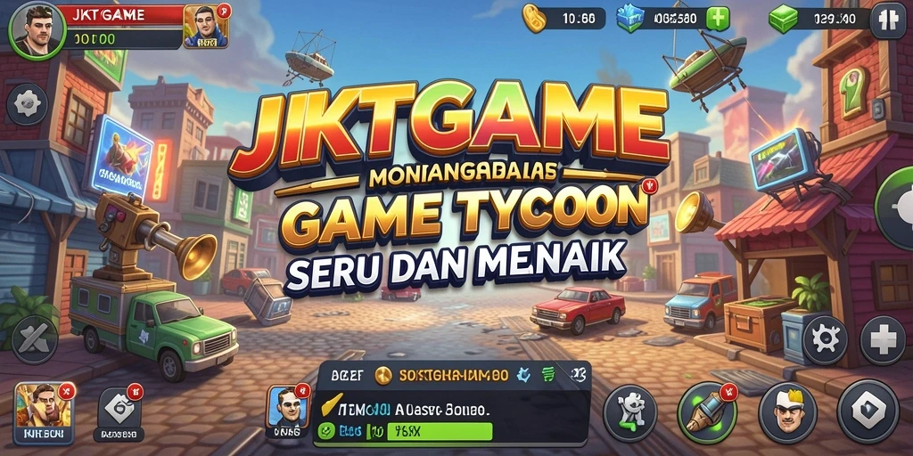 Tampilan gameplay JKTGAME yang menampilkan simulas bisnis yang menarik.