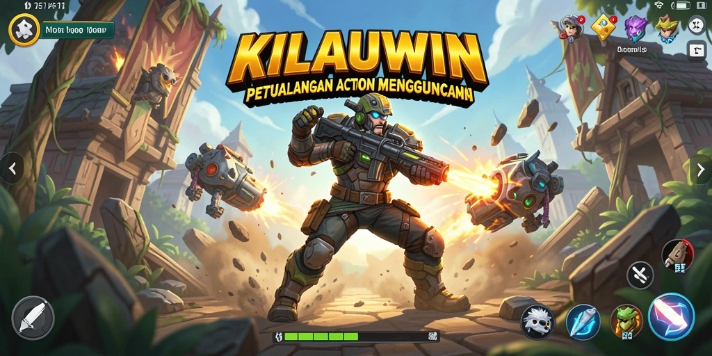 Screenshot gameplay KILAUWIN menampilkan aksi seru dan mendebarkan.