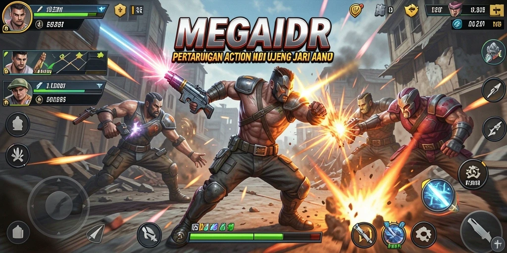 Tangkapan layar menunjukkan kehebatan gameplay action yang mendebarkan.