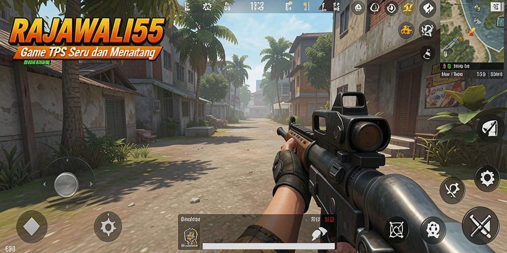 Gameplay mendebarkan dari RAJAWALI55 dengan aksi tembak-menembak yang seru.