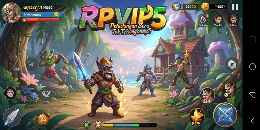 Gameplay menakjubkan RPVIP5 dalam dunia petualangan.